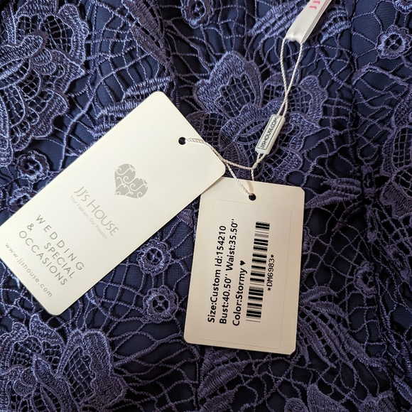 JJs House Formal Dress/Mother of the bride/groom, "Stormy" color, size 8/10 - Picture 3 of 16